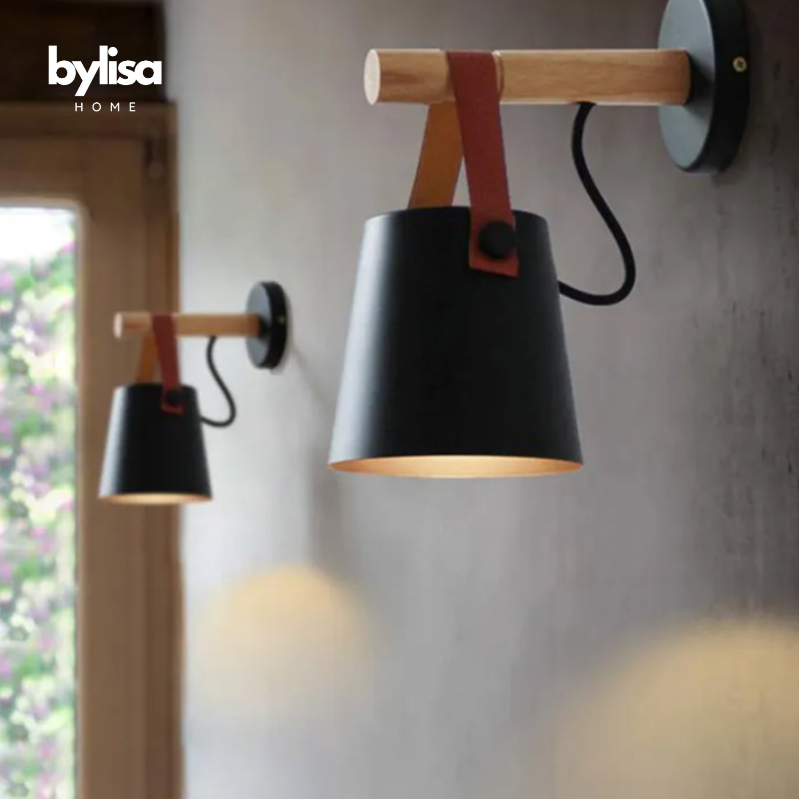 Scandinavische houten hanglamp