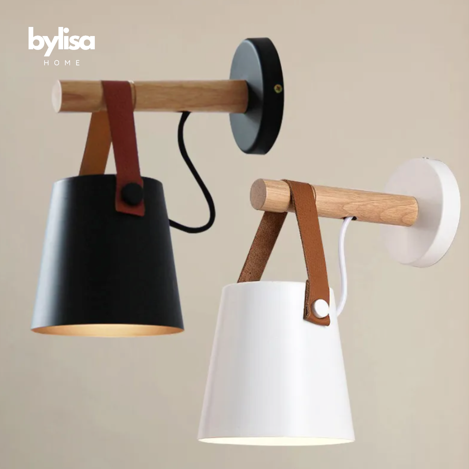 Scandinavische houten hanglamp